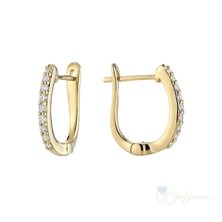 Diamond Huggie Earrings-RNB Jewellery