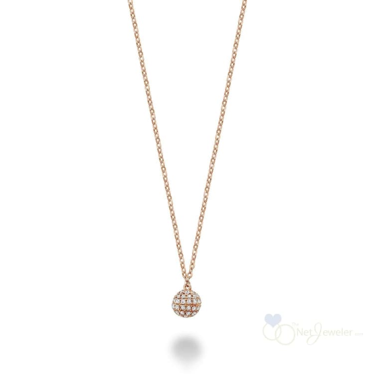 Circle Ball Diamond Necklace-RNB Jewellery