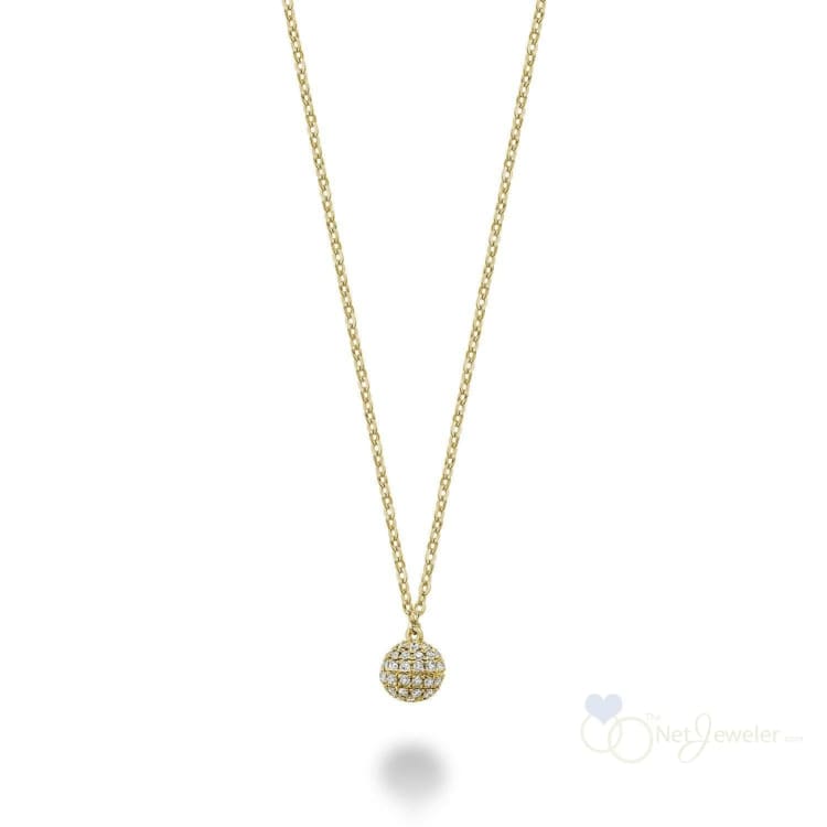 Circle Ball Diamond Necklace-RNB Jewellery
