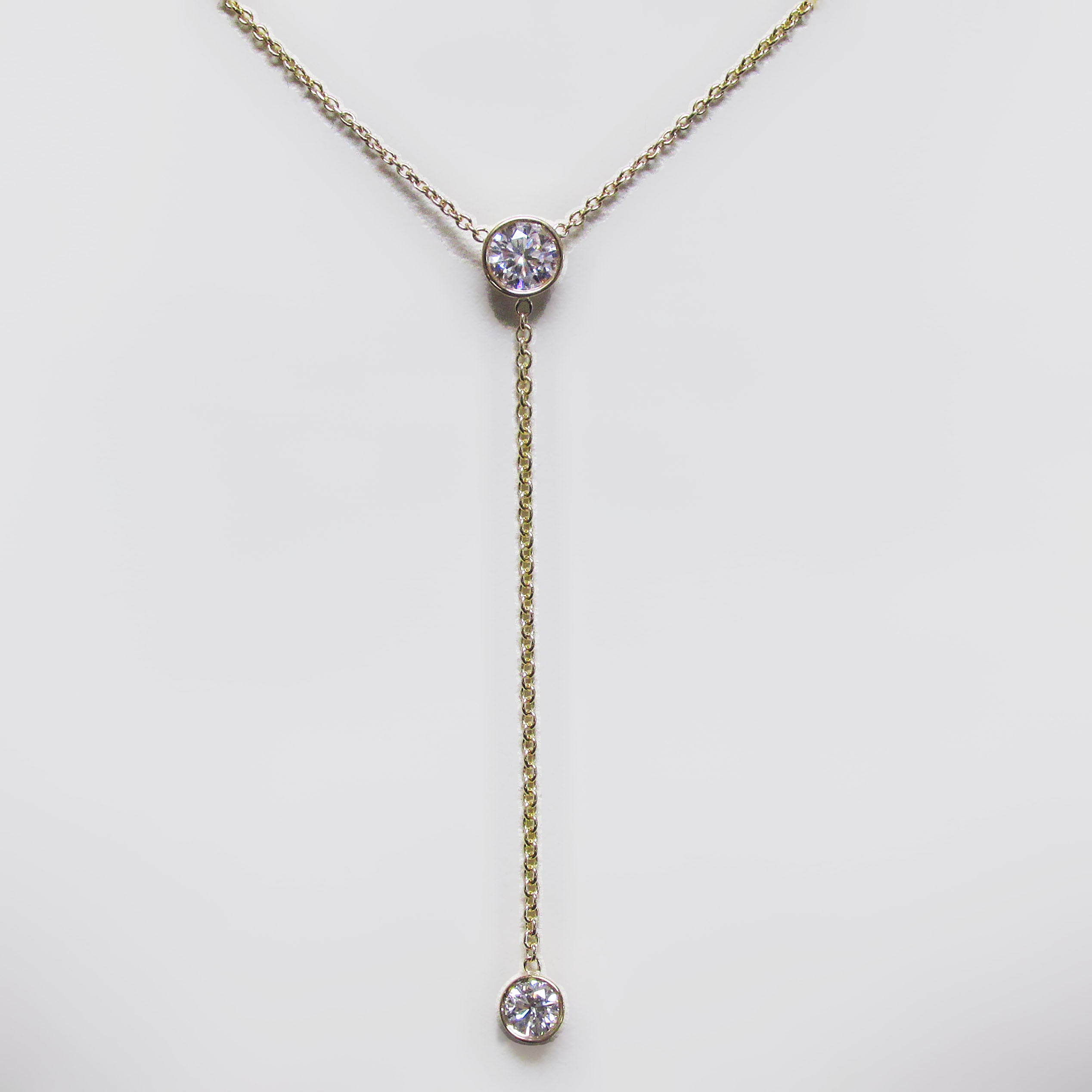 Duo Diamond Lariat Necklace - Thenetjeweler