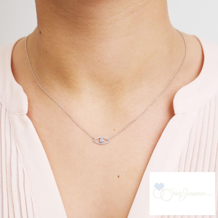 Evil Eye Diamond Necklace-RNB Jewellery