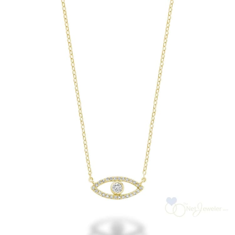 Evil Eye Diamond Necklace-RNB Jewellery