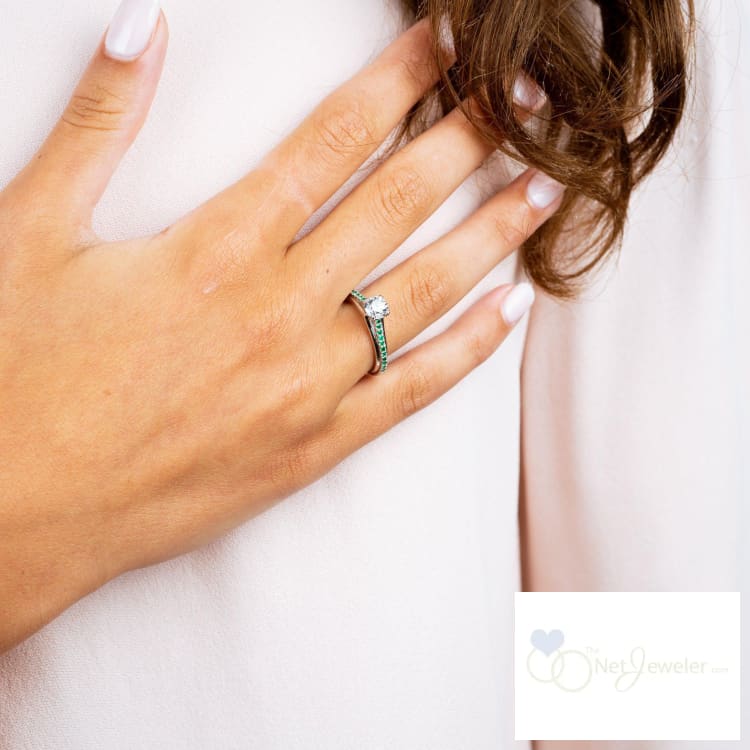 Faith Signature Emerald and Diamond Ring-RNB Jewellery