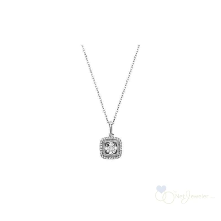 Halo Cushion illusion Diamond Pendant-RNB Jewellery