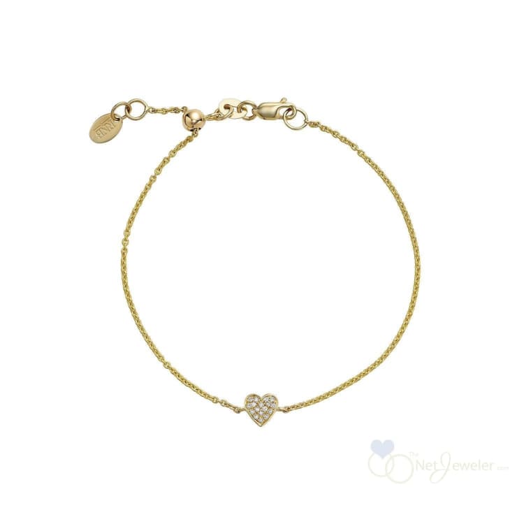 Heart Shape Pave Diamond Bracelet-RNB Jewellery