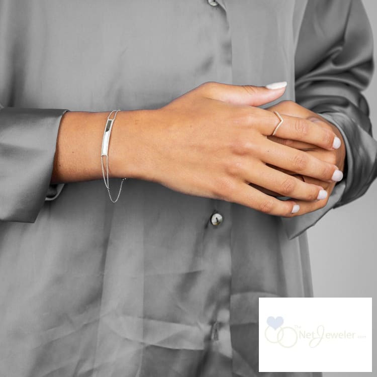 Plated Bar Diamond Bracelet-RNB Jewellery