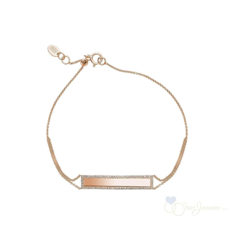 Plated Bar Diamond Bracelet-RNB Jewellery