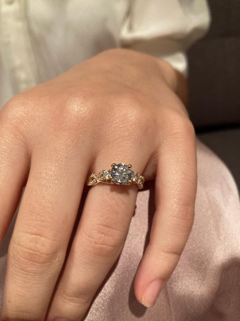 Round and Marquise Diamond Bridal Ring Set 2.0 ct.t.w. - Thenetjeweler