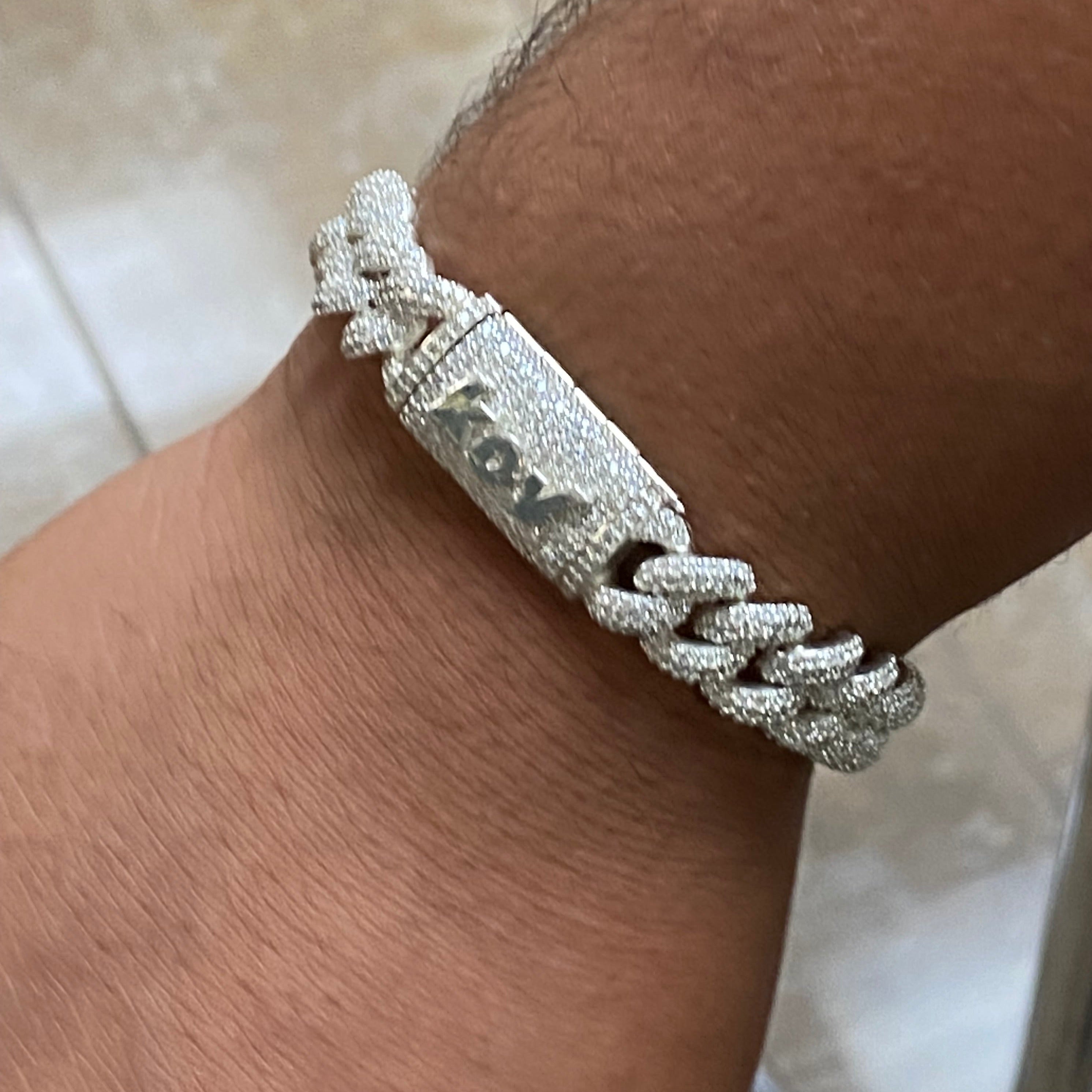 Diamond Iced Out Cuban Link Bracelet 8.50 ct - Thenetjeweler
