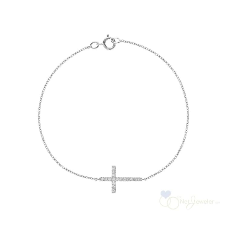 Religious Cross Diamond Bracelet-RNB Jewellery