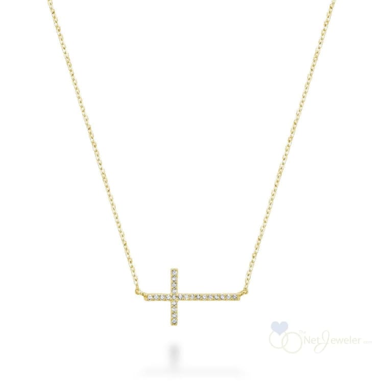 Religious Cross Diamond Necklace-RNB Jewellery
