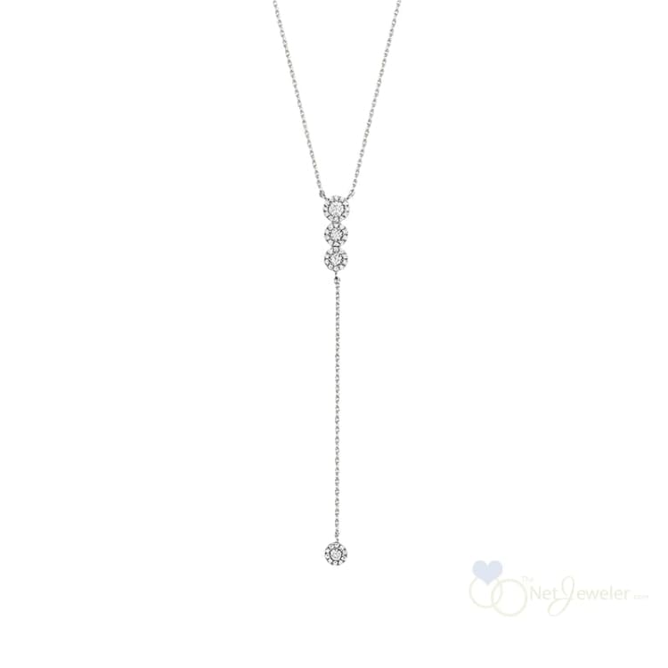 Lariat Trinity Diamond Necklace - Thenetjeweler