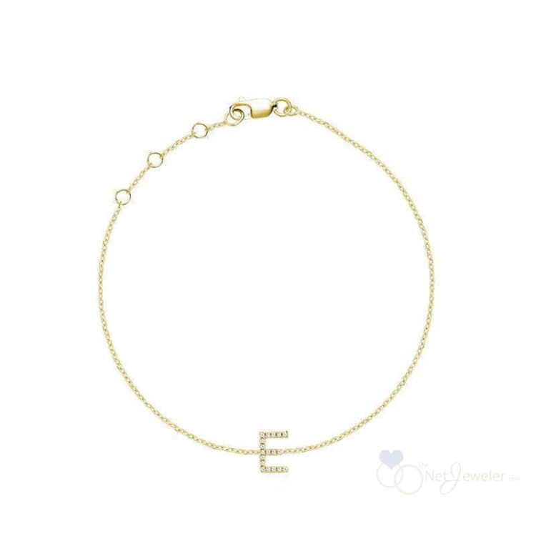 Initial Diamond Bracelet-RNB Jewellery