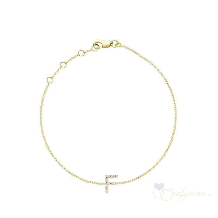 Initial Diamond Bracelet-RNB Jewellery