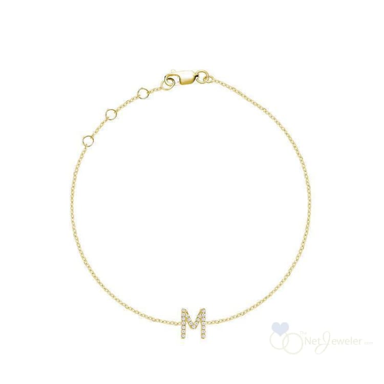 Initial Diamond Bracelet-RNB Jewellery
