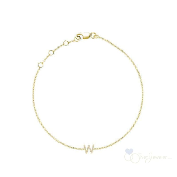 Initial Diamond Bracelet-RNB Jewellery
