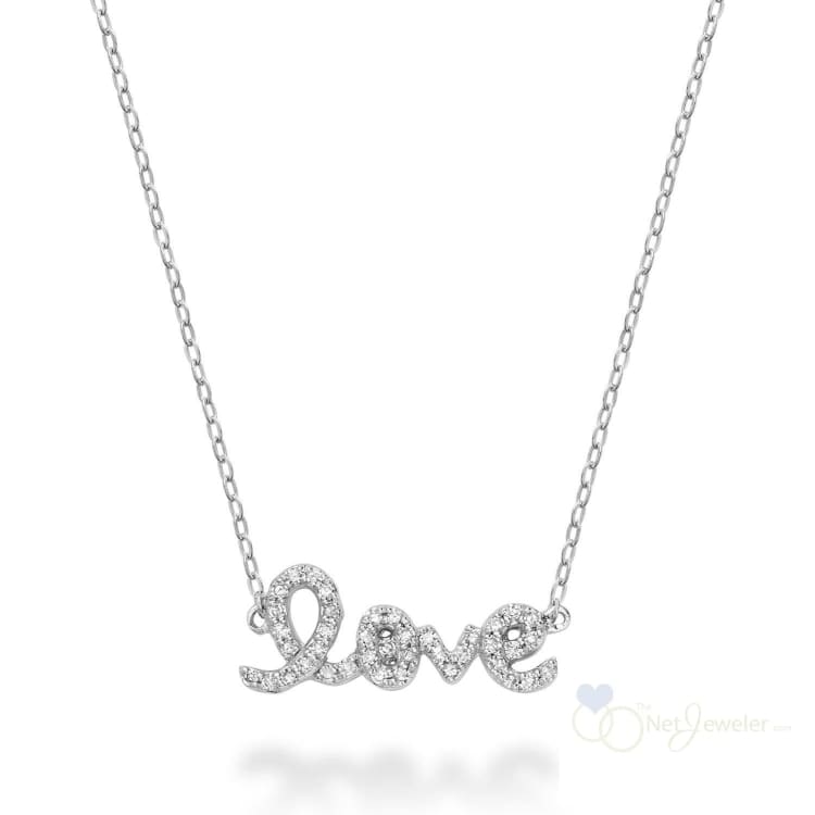 Mini "LOVE" Diamond Necklace-RNB Jewellery