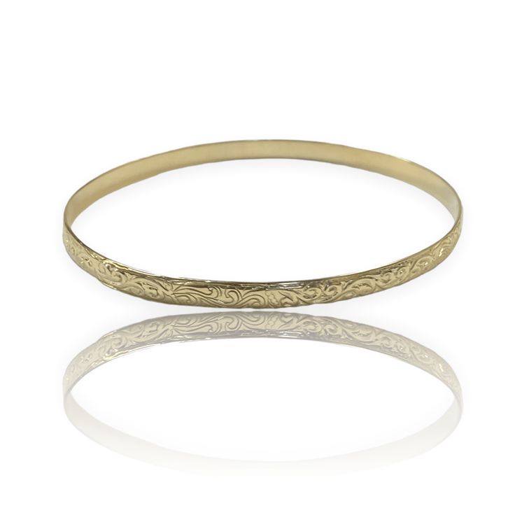 Moroccan style bangle bracelet 14K - thenetjeweler