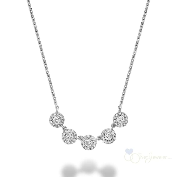 Martini Cup Halo Diamond Necklace-RNB Jewellery