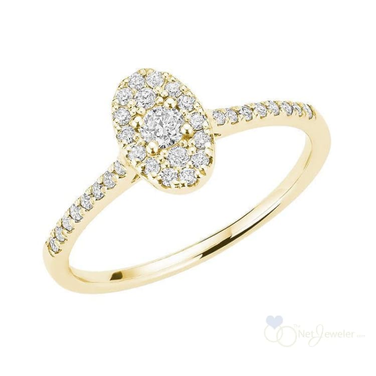 Oval Illusion Diamond Ring-RNB Jewellery