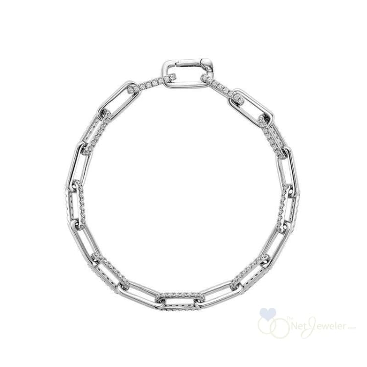 Paper Clip Diamond Bracelet-RNB Jewellery