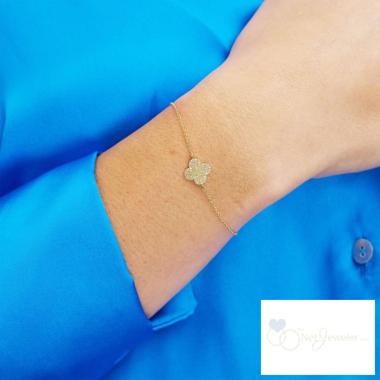 Diamond Clover Bracelet-RNB Jewellery