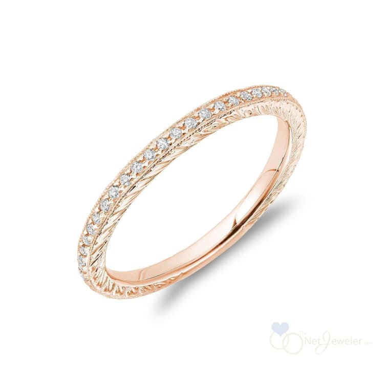 Pave Milgrain Diamond Eternity Ring-RNB Jewellery