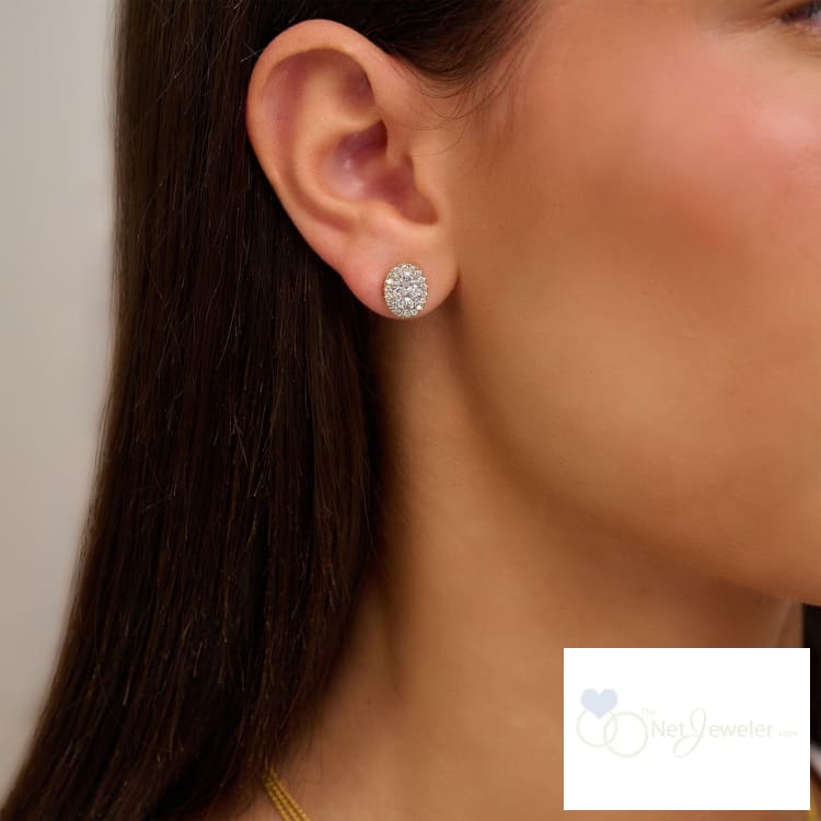 Diamond Earring - Boucle D'oreille en Diamant-The Net Jeweler