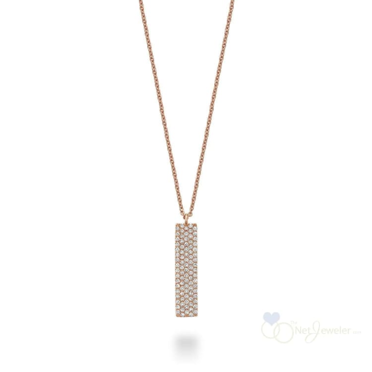 Pave Plate Diamond Necklace-RNB Jewellery