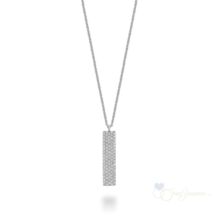 Pave Plate Diamond Necklace-RNB Jewellery