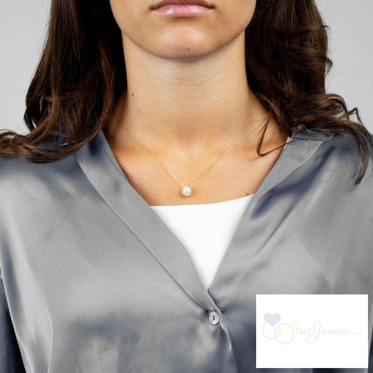 Pearl & Diamond Pendant-RNB Jewellery