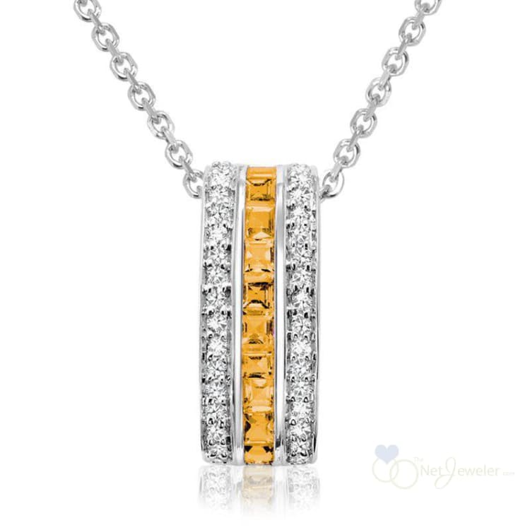 Precious Stone & Diamond Pendant-RNB Jewellery
