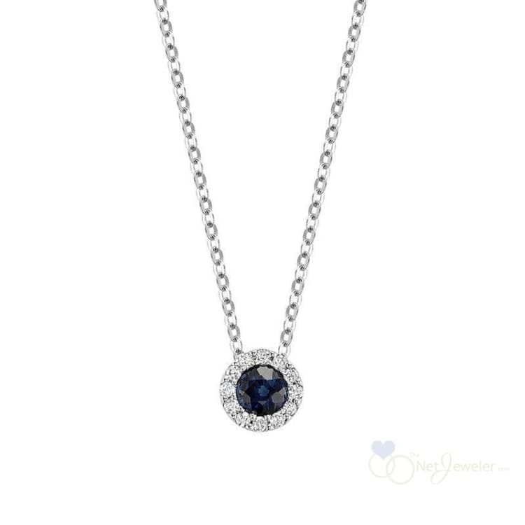 Precious Stone & Halo Diamond Pendant-RNB Jewellery