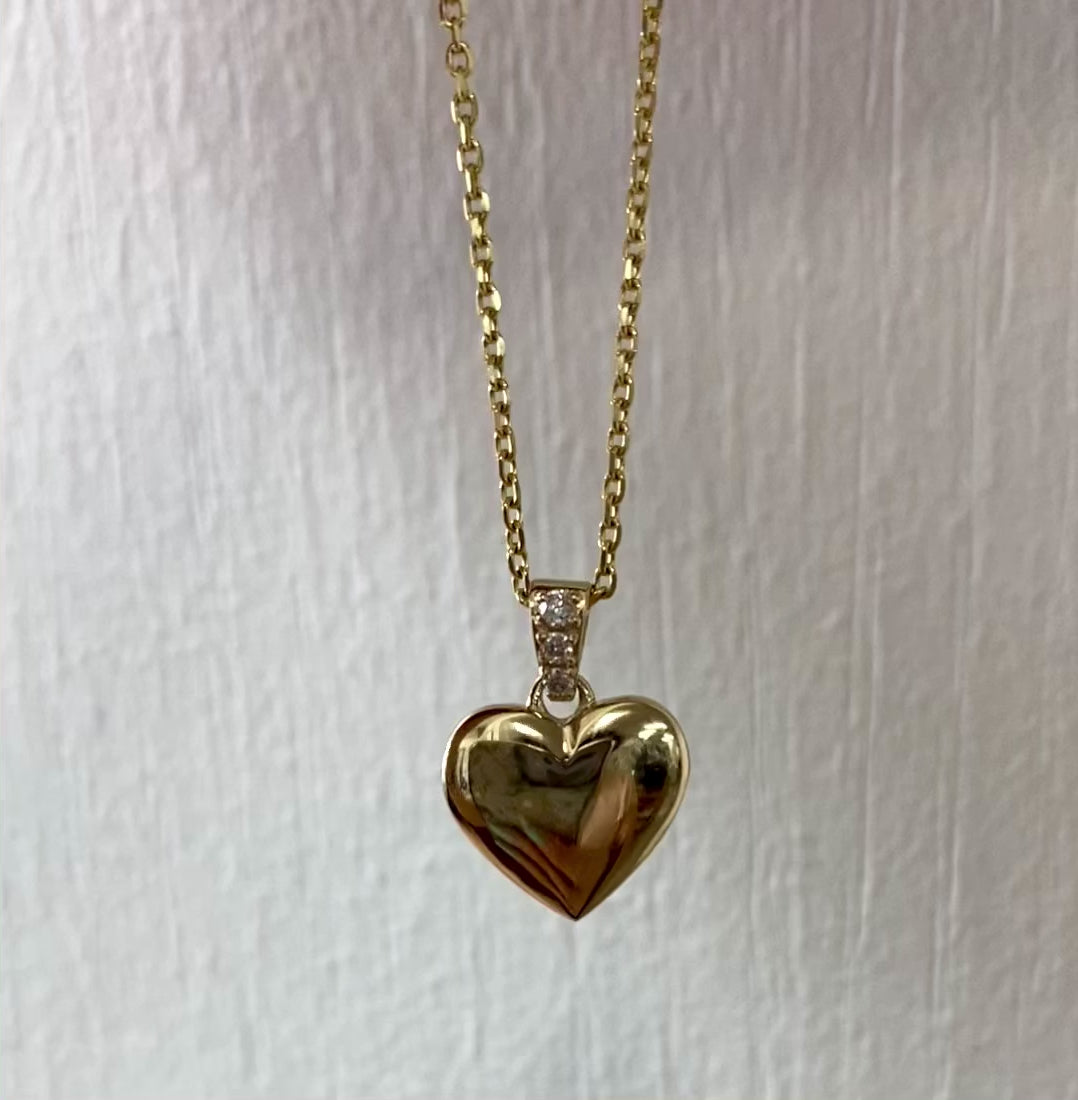 Heart Cremation Pendant 14k Gold with Diamonds - Thenetjeweler