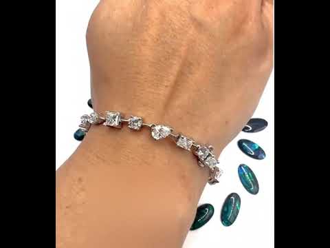 4 carat-mix-shape-lab-diamond-tennis-bracelet