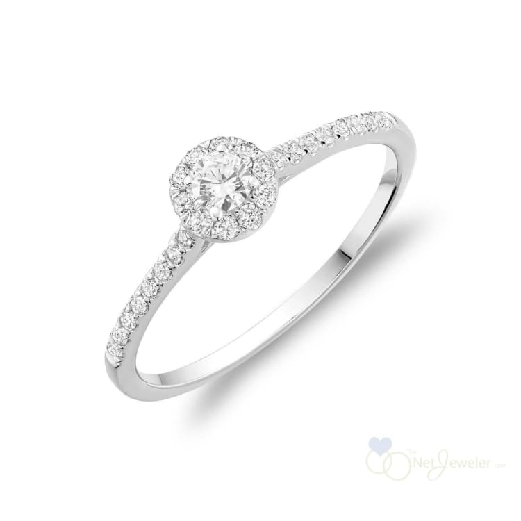 Round Diamond Halo Ring-RNB Jewellery