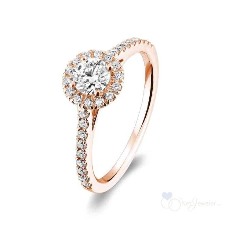 Round Halo Diamond Engagement Ring-RNB Jewellery
