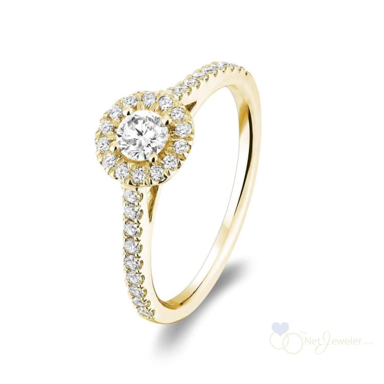 Round Halo Diamond Engagement Ring-RNB Jewellery