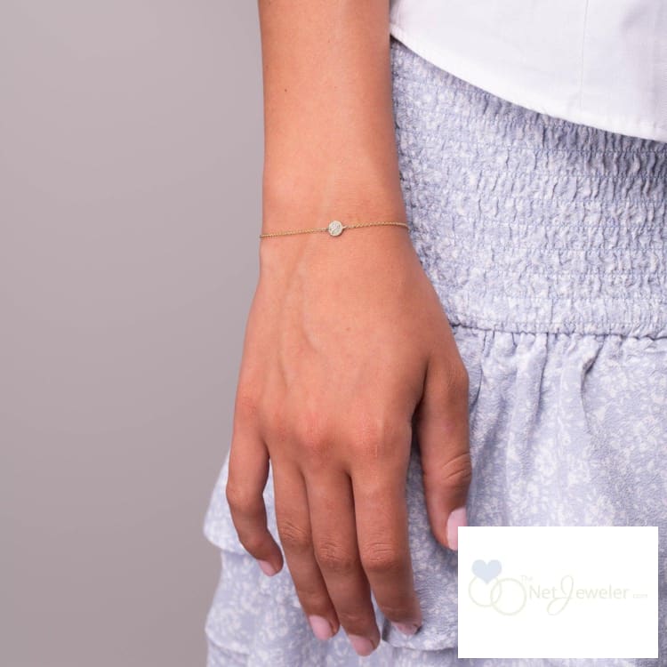 Round Pave Diamond Bracelet-RNB Jewellery