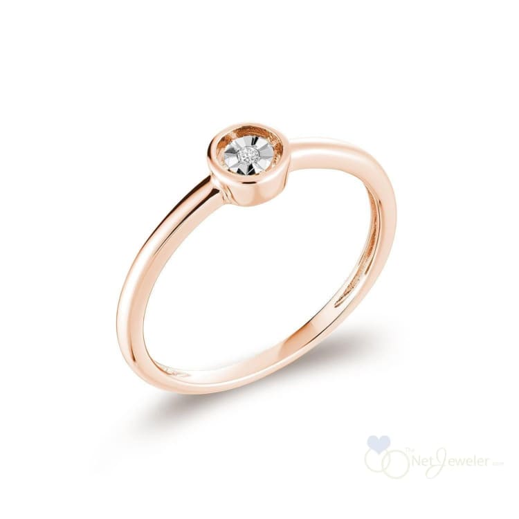 Round Shaped Illusion Diamond Ring-RNB Jewellery