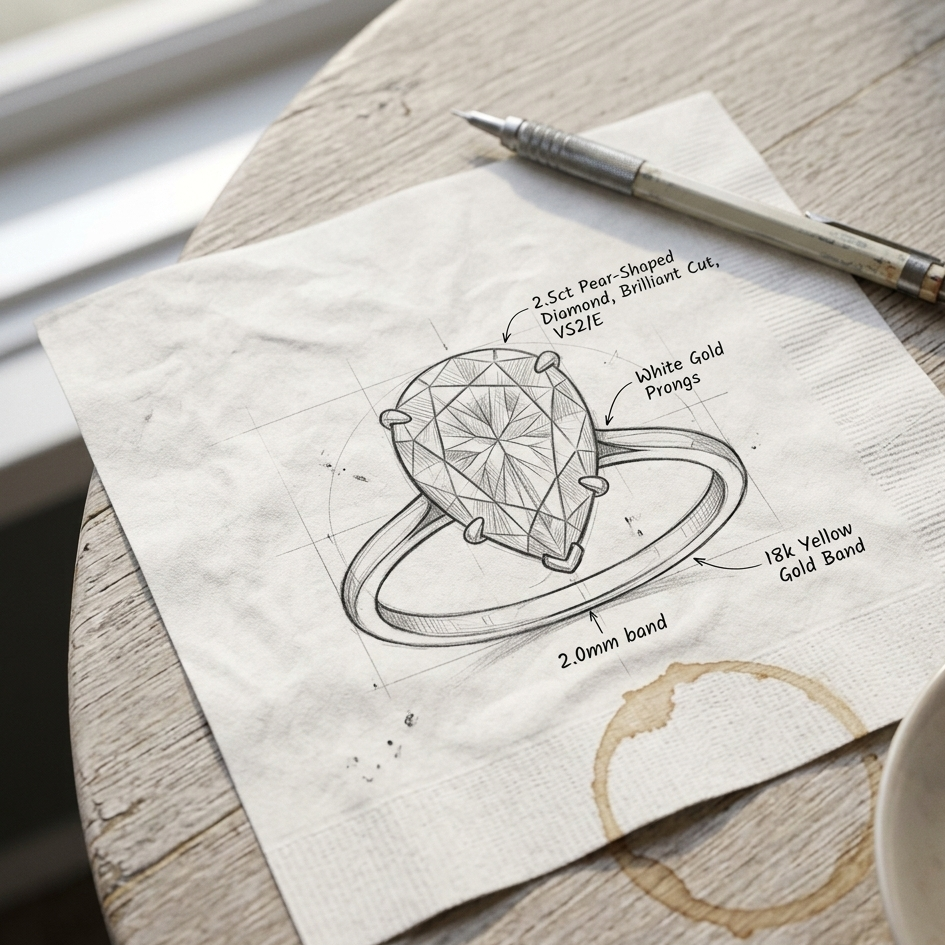 custom ring Scketch