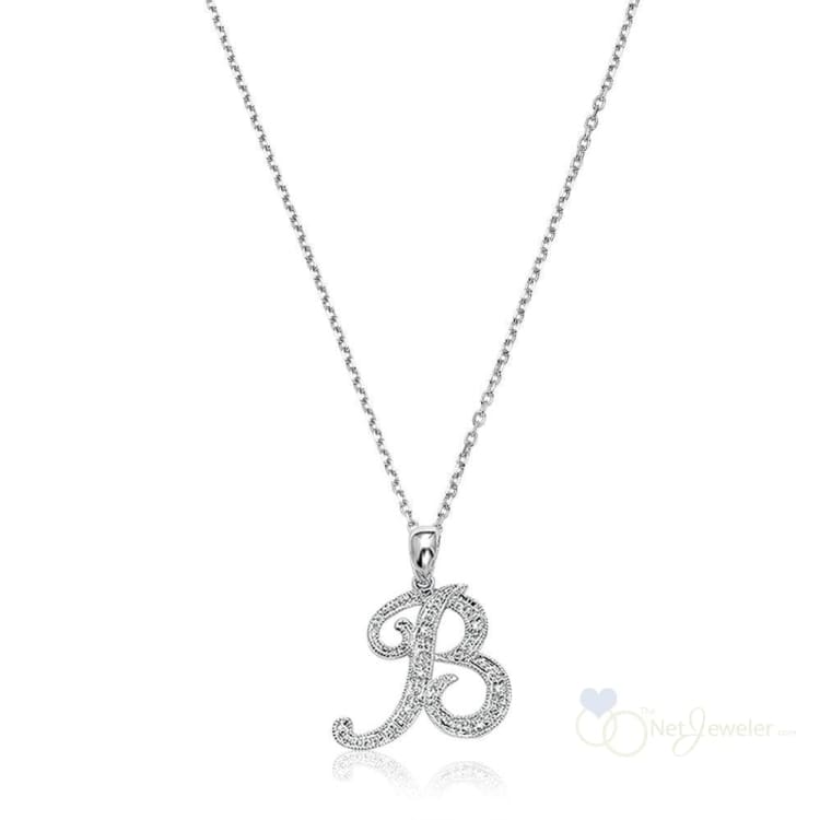 Script Diamond Initials-RNB Jewellery