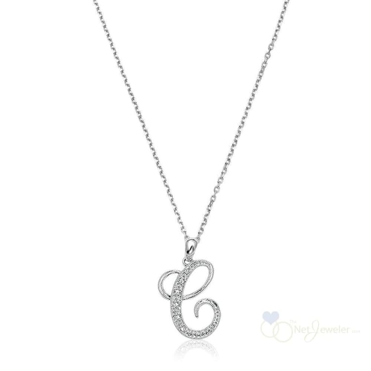 Script Diamond Initials-RNB Jewellery
