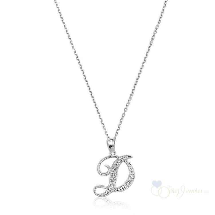 Script Diamond Initials-RNB Jewellery