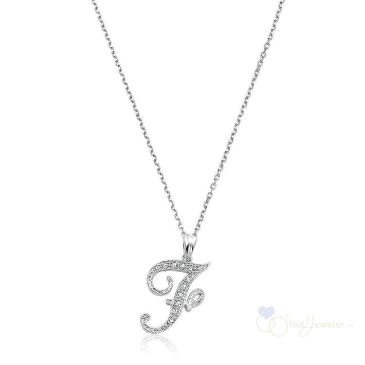 Script Diamond Initials-RNB Jewellery