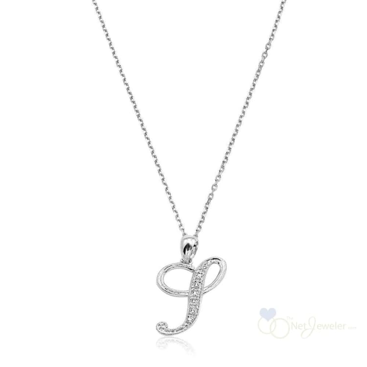 Script Diamond Initials-RNB Jewellery