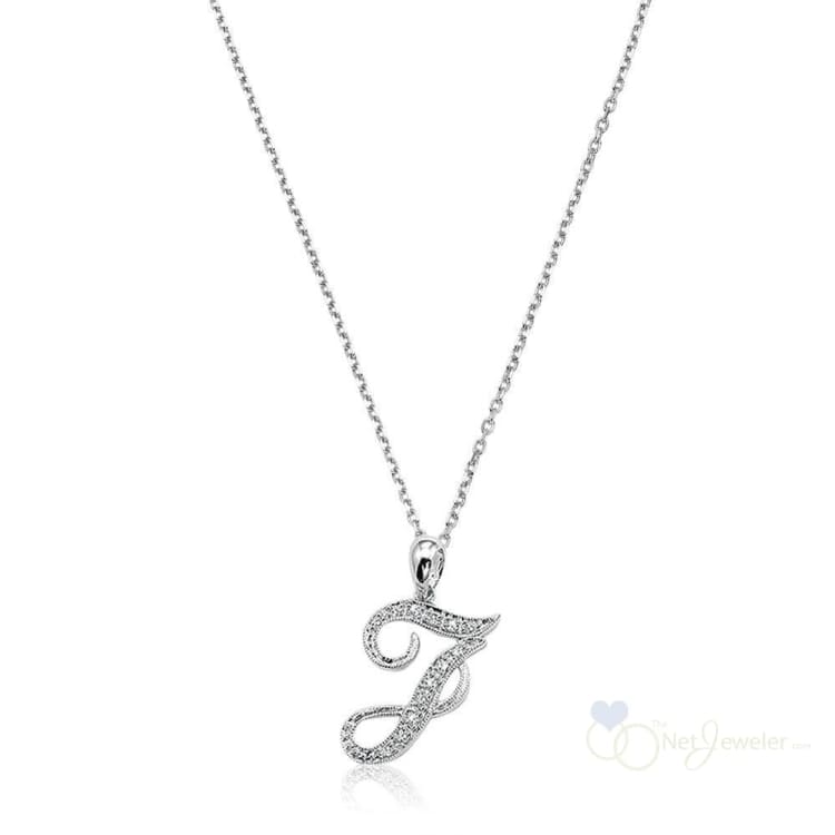 Script Diamond Initials-RNB Jewellery