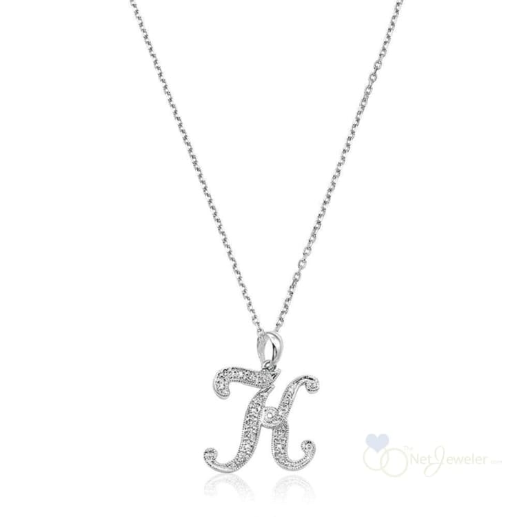 Script Diamond Initials-RNB Jewellery