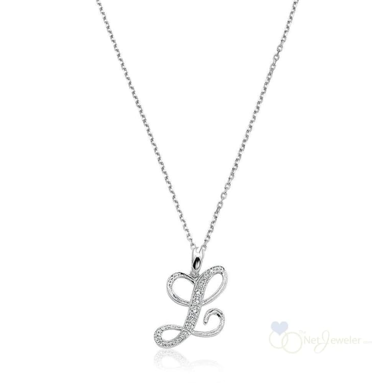 Script Diamond Initials-RNB Jewellery