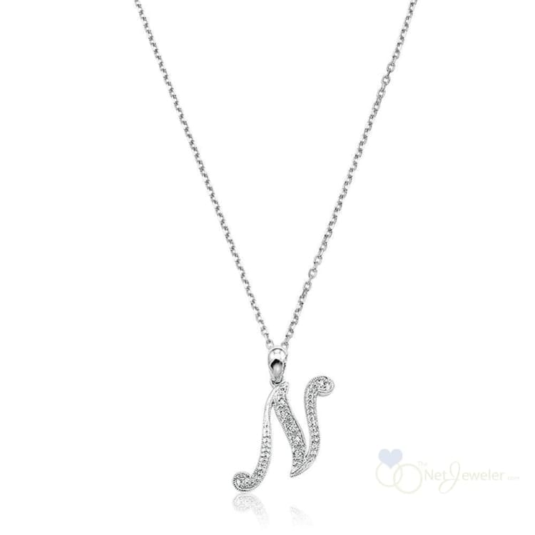 Script Diamond Initials-RNB Jewellery